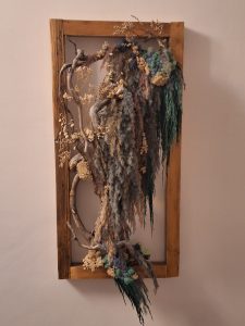 Cascadă, cu licheni si plante naturale stabilizate-44x88 cm