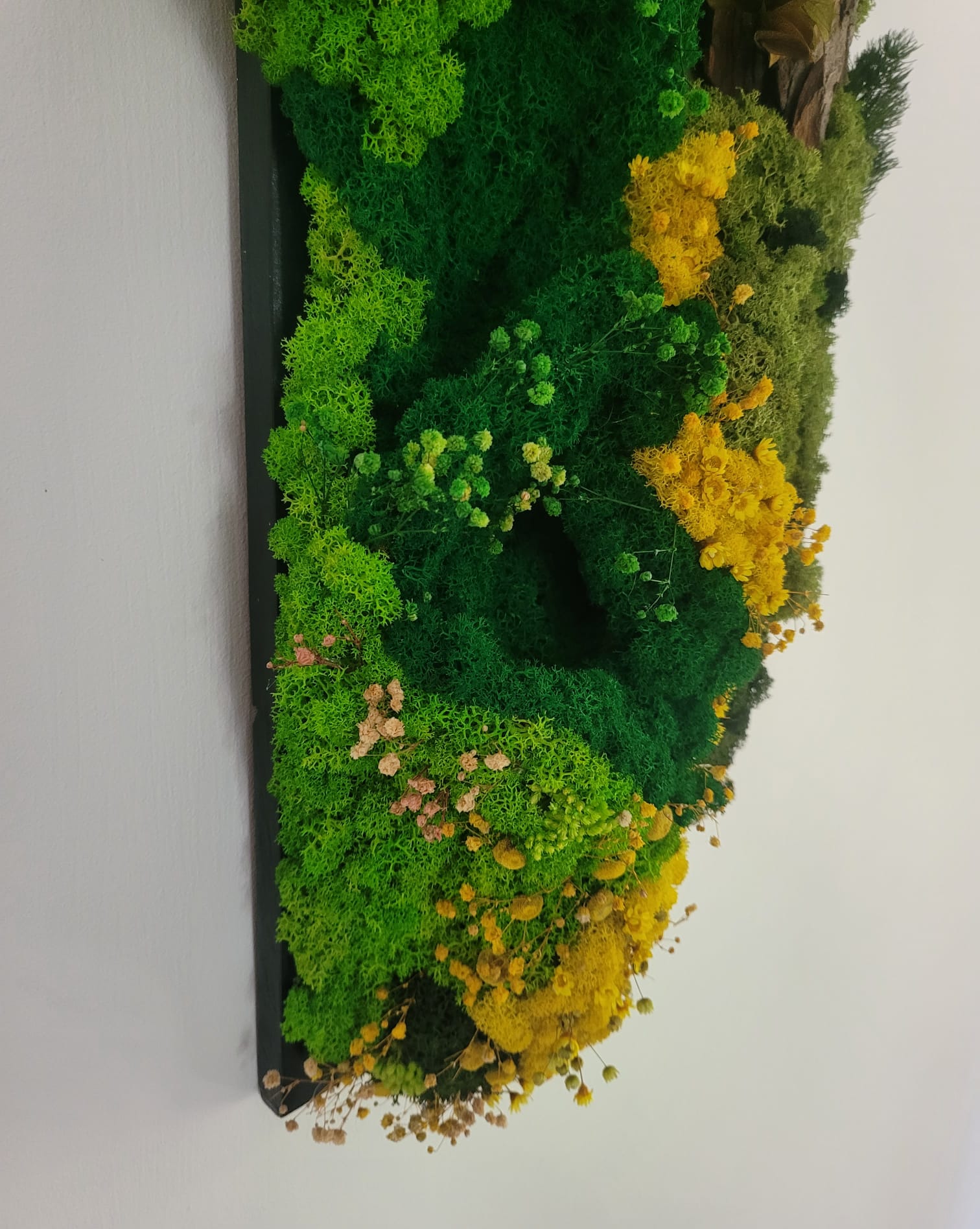 Vara-tablou vegetal pe lemn masiv/60x20 cm - imagine 4