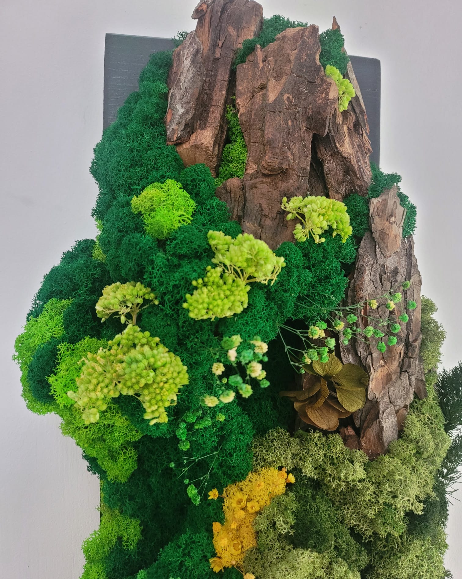 Vara-tablou vegetal pe lemn masiv/60x20 cm - imagine 8