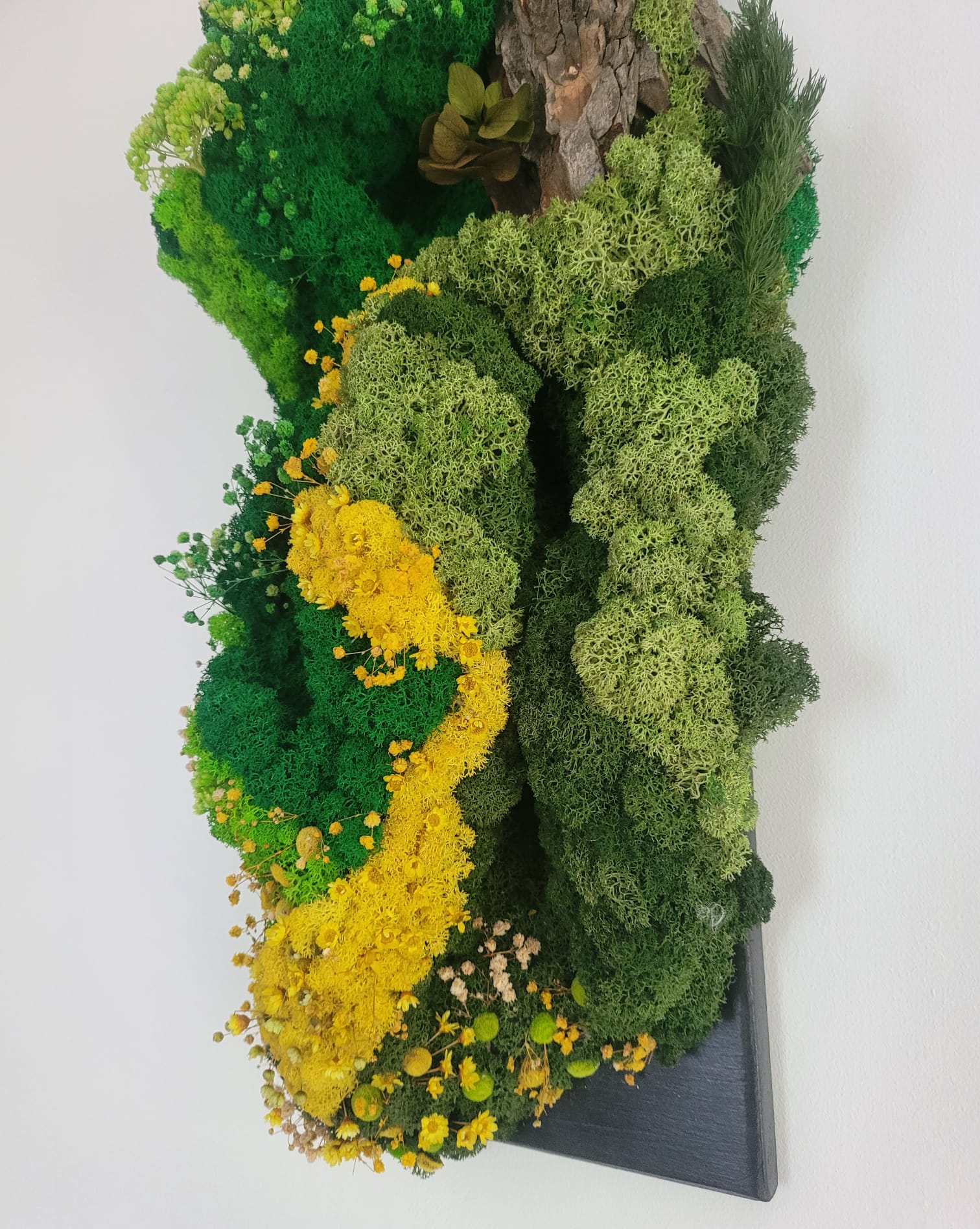 Vara-tablou vegetal pe lemn masiv/60x20 cm - imagine 9