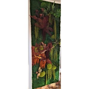 Panou cu ferigi și Amaranthus, 235 x 80 cm