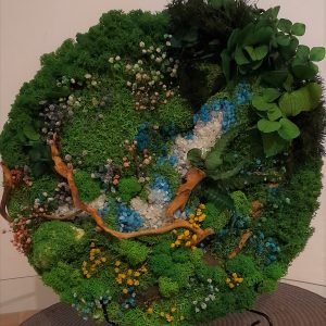 Pârâu de munte, primăvara, diametru 35 cm